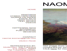 Tablet Screenshot of naomiekremer.com